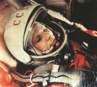 Gagarin aboard the Vostok 1